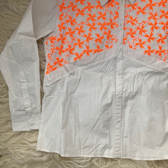 TANYA TAYLOR Embroidered Button-Up Top - Picture 5 of 14